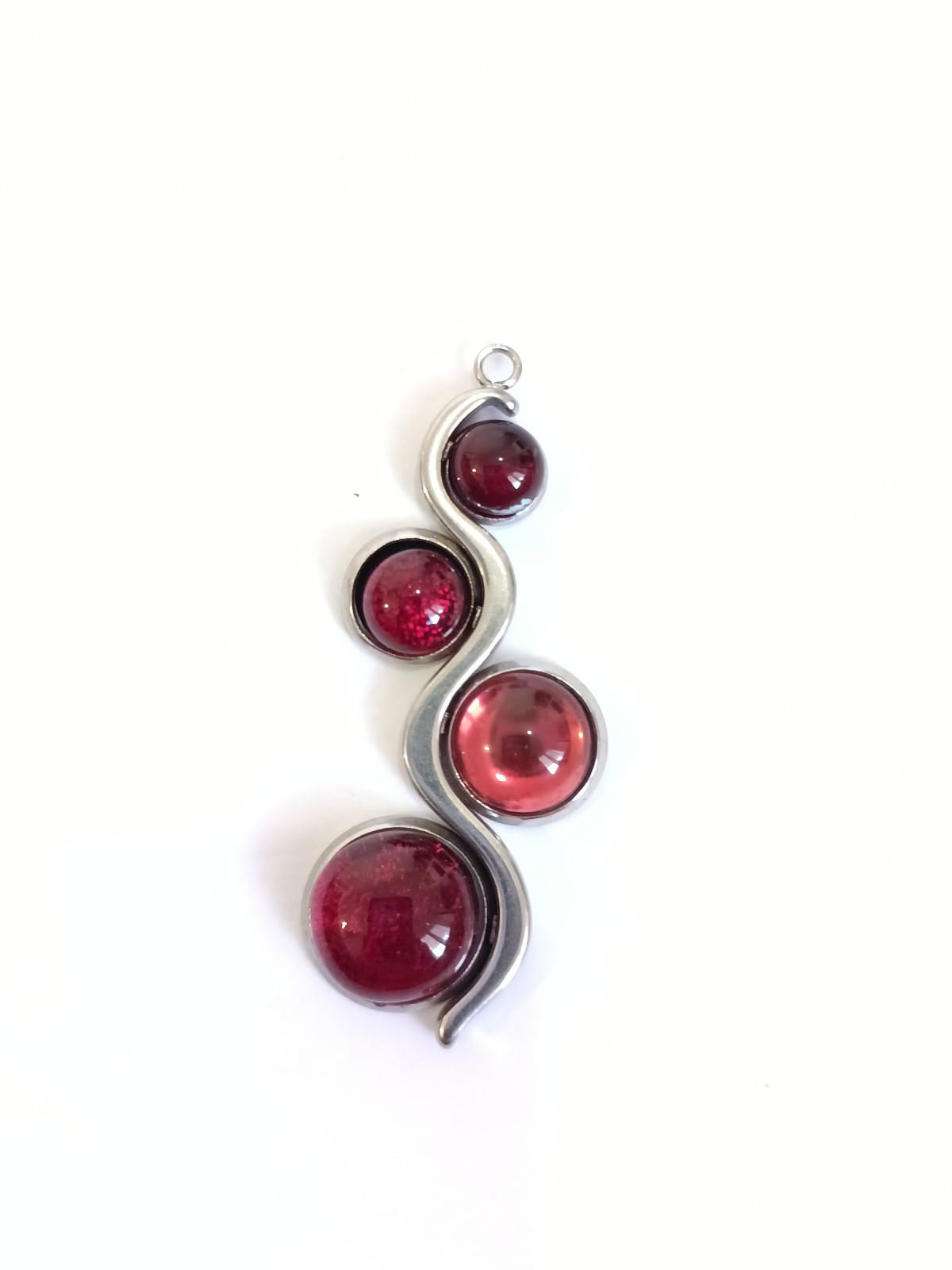 LEATHER GLASS NECKLACE