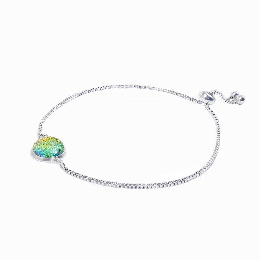 BRACELET GOLD ~ GREEN BOKEH | ST. STEEL | PERFECT FIT | REFLET[proBRACELET GOLD ~ GREEN BOKEHduct_vendor]MicrocosmosPRODUCT INFORMATION

Exclusive Microcosmoses Glass Reflet™
Base: Stainless Steel Perfect Fit adjustable slide closure up to 9", 22 cm.

Bracelet chain thickness 2 mmBRACELET STEEL