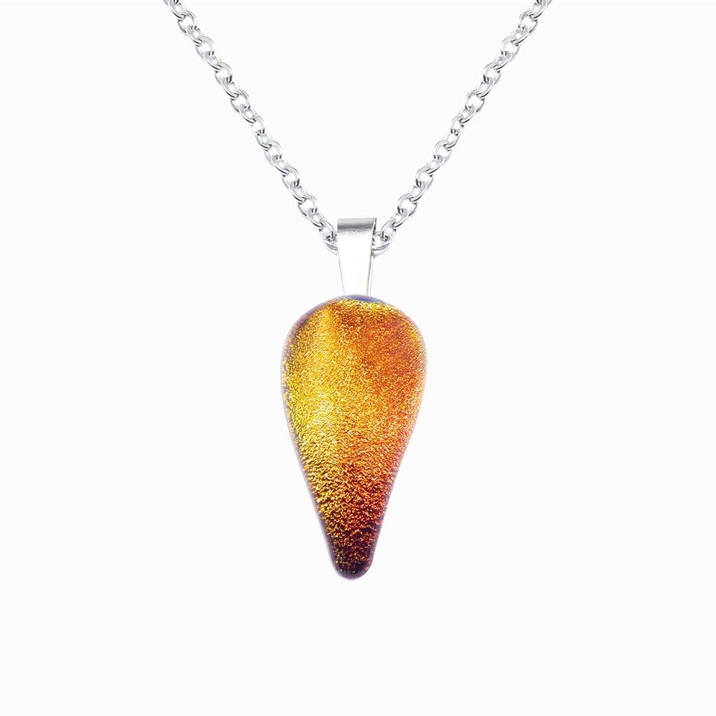 NECKLACE ORANGE GOLD ~ CRYSTAL GREEN | DROP | REFLET[proNECKLACE ORANGE GOLD ~ CRYSTAL GREENduct_vendor]MicrocosmosPRODUCT INFORMATION

Exlusive Microcosmoses Glass Reflet
Bead size length: 20 mm/ 0.8" |  width: 12 mm/ 0.5"

Base chain: Sterling Silver 925 ~ Stainless Steel 
ChaiNECKLACE